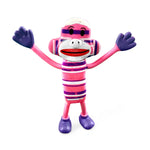 Colorful Bendable Sock Monkey