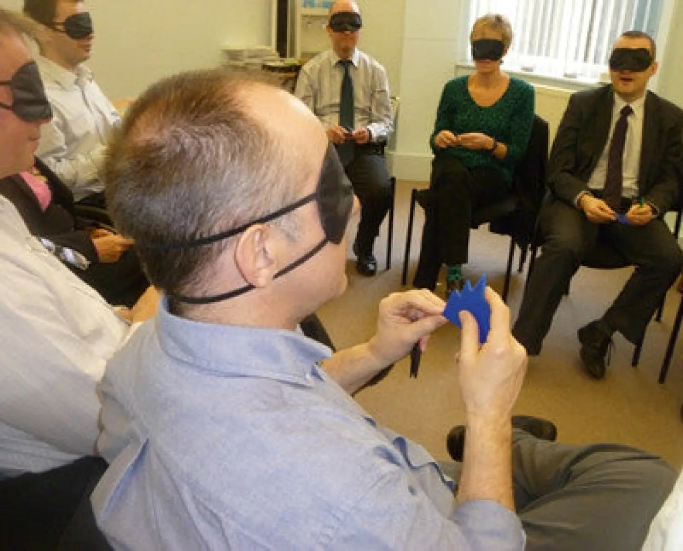 Colourblind Communication & Team-building Kit; in use