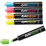 Expo Dry-Erase Fluorescent Neon Markers - blue, pink, orange, yellow, green