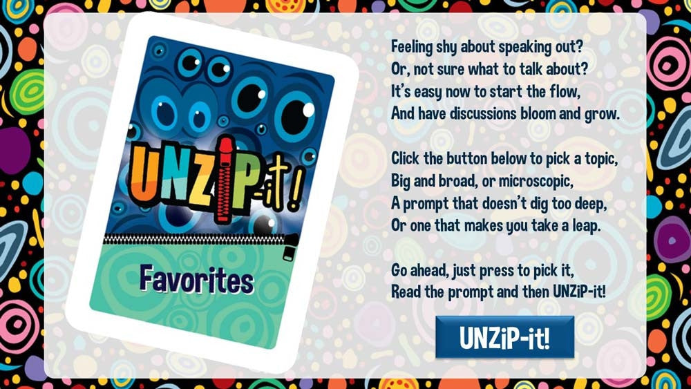 UNZiP-it! Remote w/ Favorites Prompts - splash screen