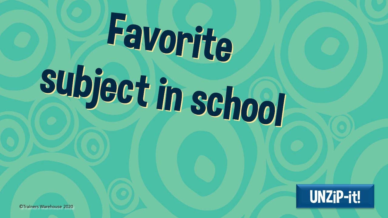 UNZiP-it! Remote w/ Favorites Prompts - sample