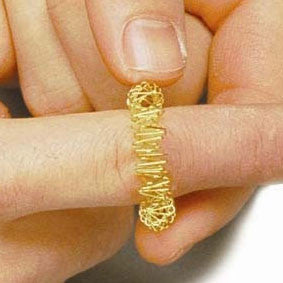 Figit Finger Massager; on finger