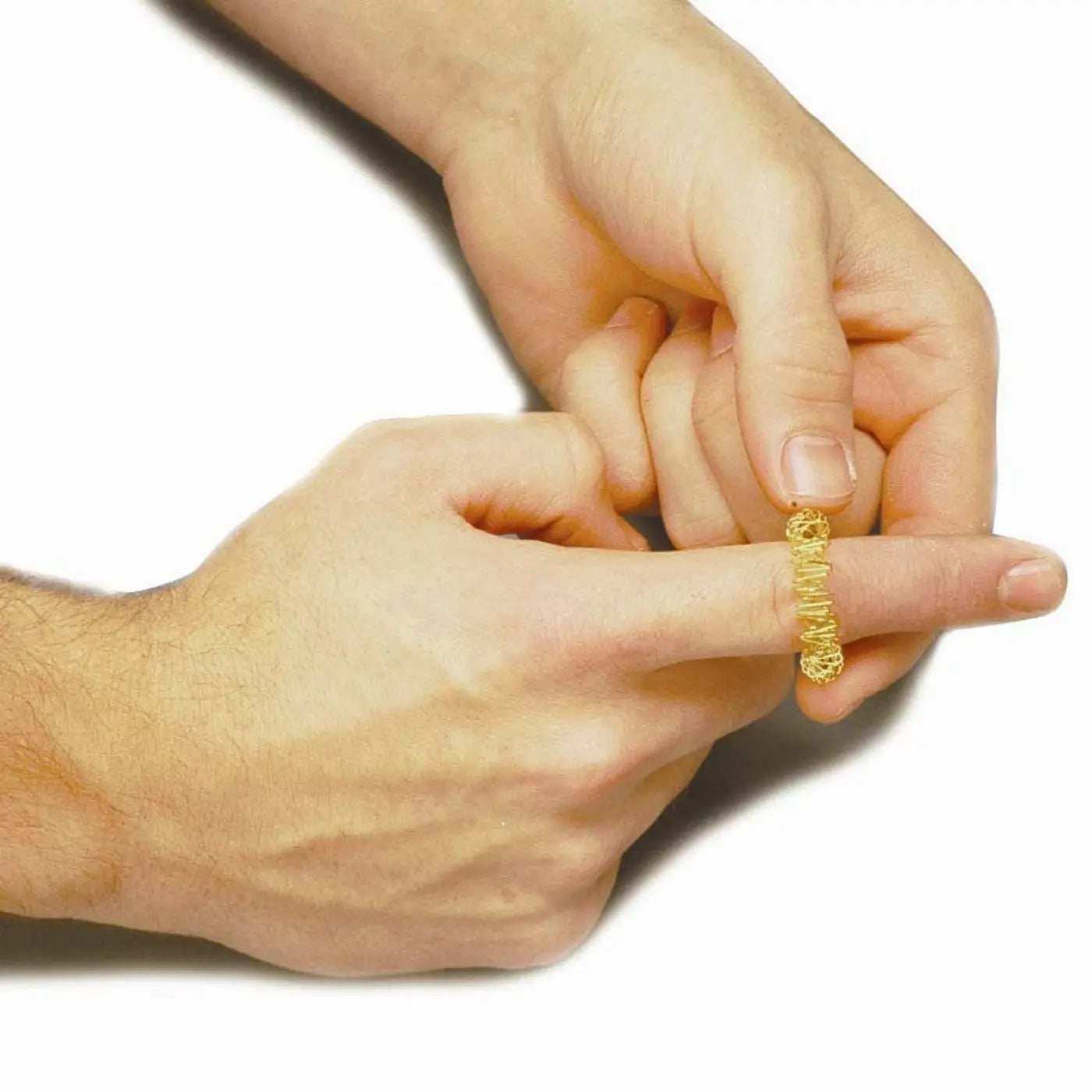Figit Finger Massager; on finger