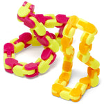Snap & Click Fiddle Toy; 2 units with multiple neon colors