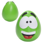 Happy Face Squishy Ball; green
