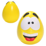 Happy Face Squishy Ball; yellow