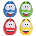 Happy Face Squishy Ball; 4 assorted colors
