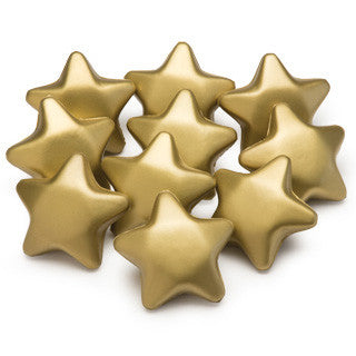 Gold  Squeeze Star, set of 10