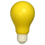 Yellow foam Lightbulb Stress Reliever, upright