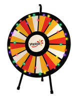 LIGHT-UP Prize Wheel with 12- to 24-Slots; tabletop
