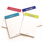 Appreciation Sticky Note Pads; 4 pad styles