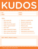 Kudos for Work Note Pad Set; close-up