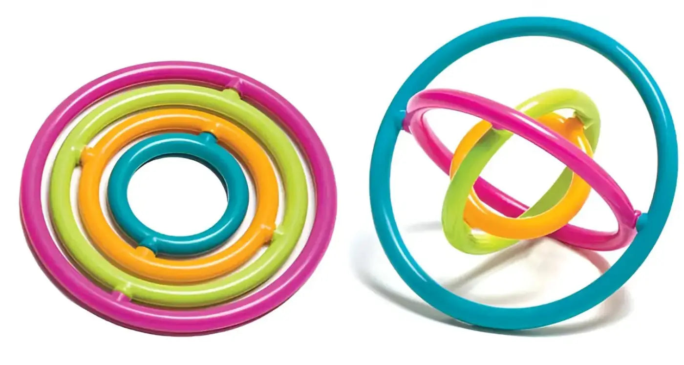 Gyrobi; one flat and one opened up