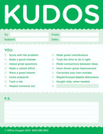 Kudos Notes for Growth and Learning Closeup