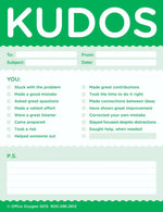 Kudos Notes for Growth and Learning Closeup