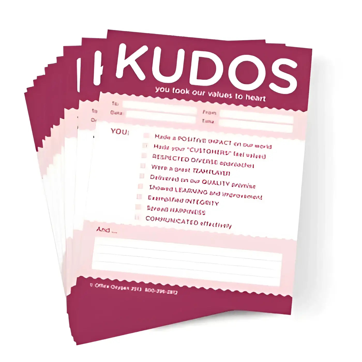 Kudos Notes for Values fanned out