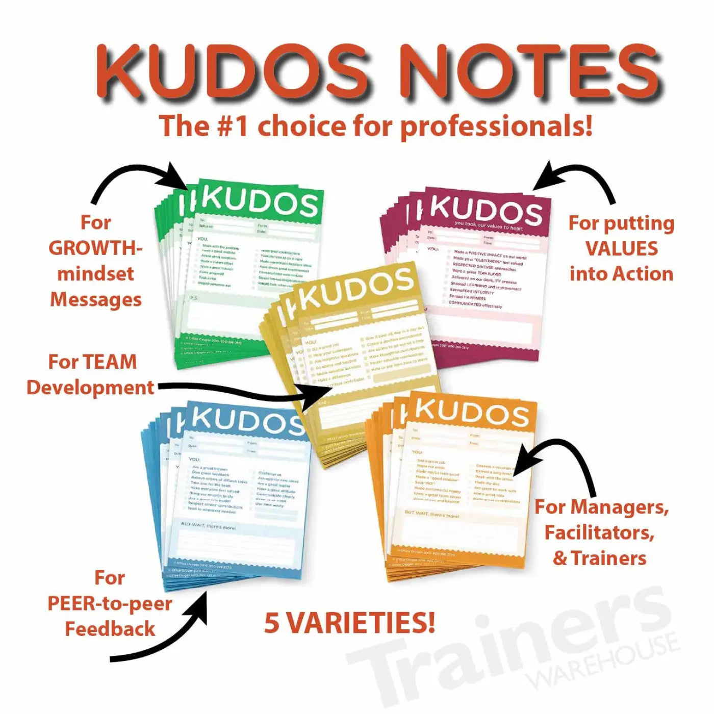 Kudos Notes - Assorted Set - Recognition - Trainers Warehouse