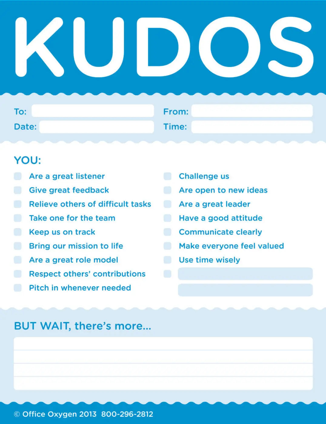 Kudos Notes for Colleagues closeup