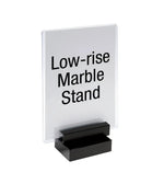 Sign Holder with marble base