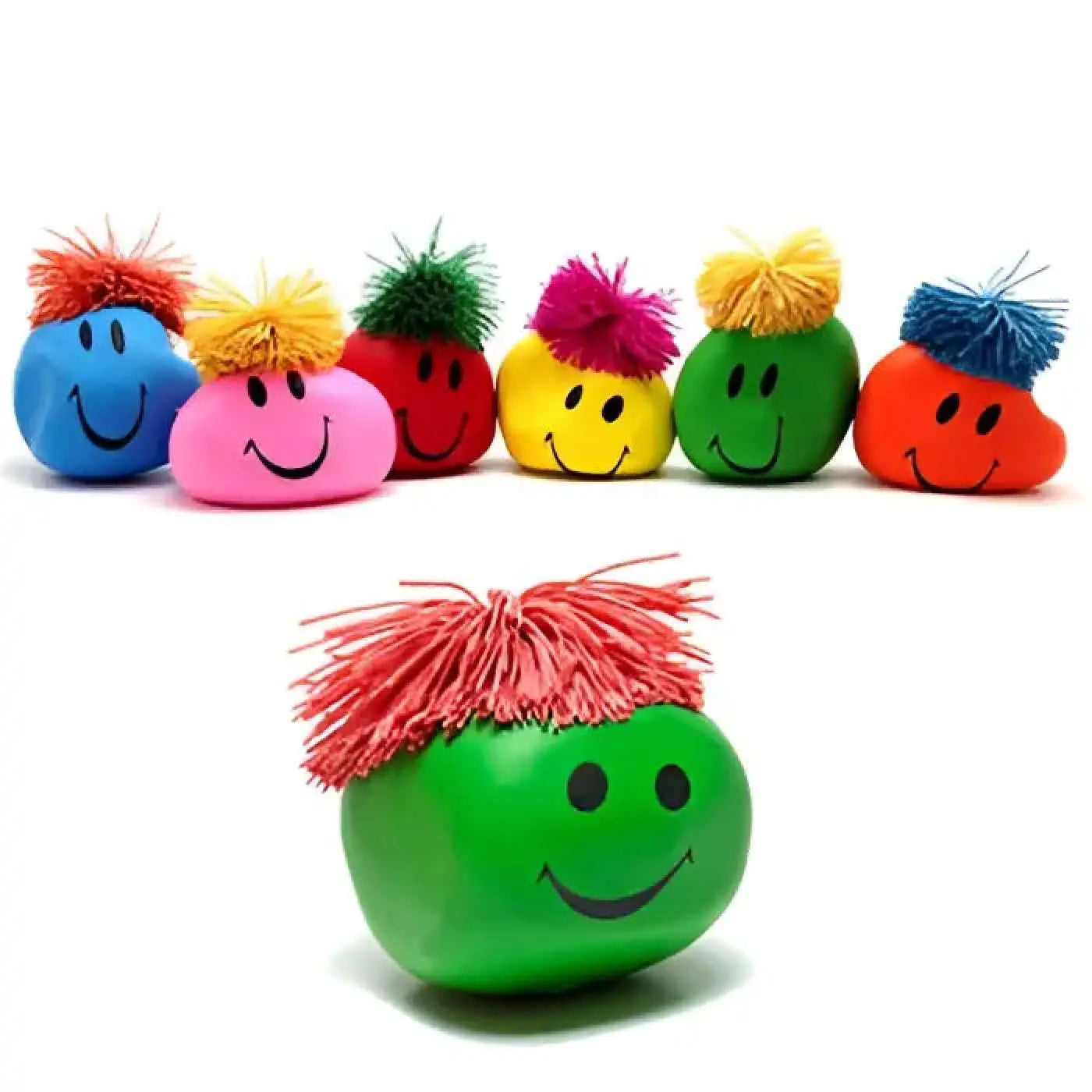 Moody Face Fiddles; line-up of assorted colors, plus one in front of the pack