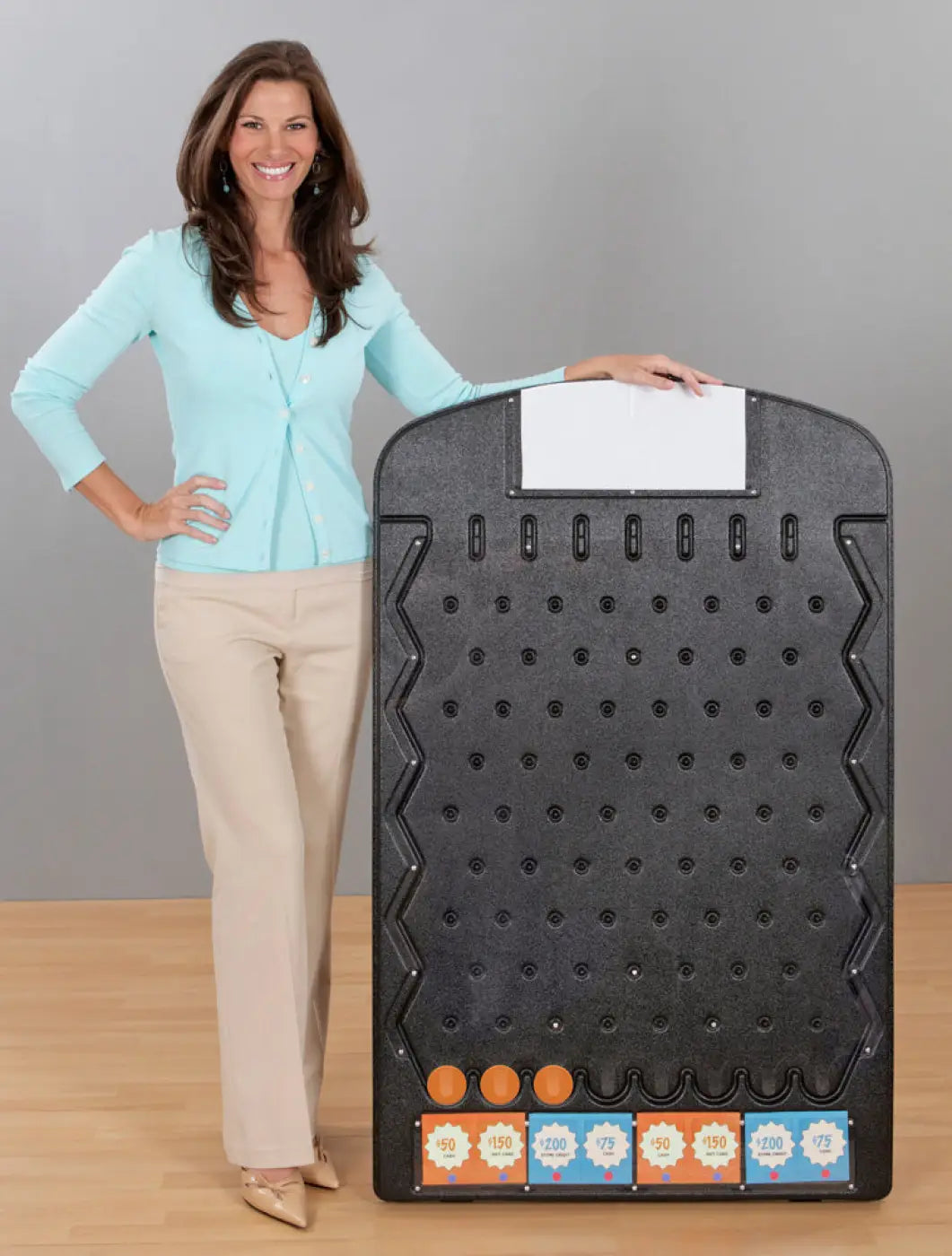 Plinko Prize Board - Black - Gameshow Accessories - Trainers Warehouse