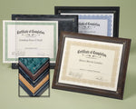 Certificate Plaque; assorted colors
