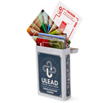 ULEAD Cards; cards coming out of tin box