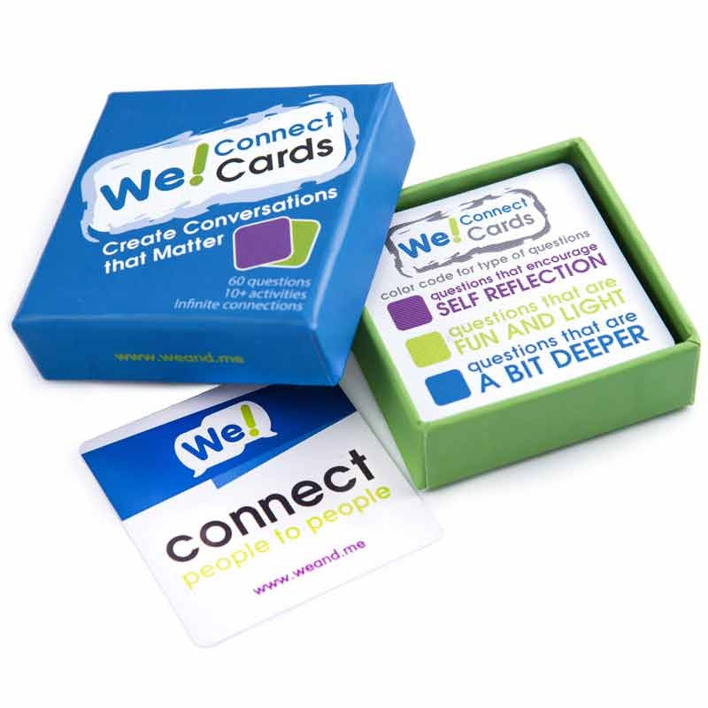 We Connect Cards; in box