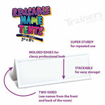 Reusable Tent Card (Space Saver - 10/set) - Tents - Trainers Warehouse