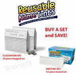Reusable Tent Cards (LARGE 24/set) - Tents - Trainers Warehouse