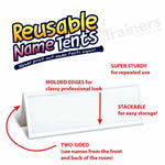 Reusable Tent Cards (LARGE 24/set) - Tents - Trainers Warehouse