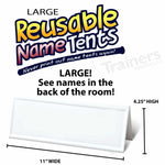 Reusable Tent Cards (LARGE 24/set) - Tents - Trainers Warehouse