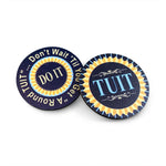 'Round TUIT Tokens, front and back