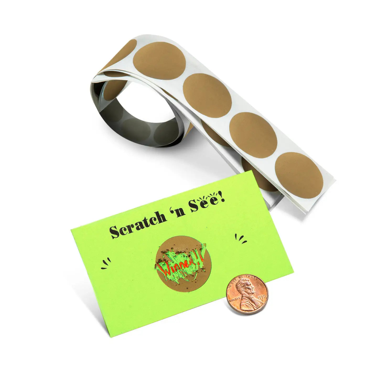Scratch 'n See; stickers