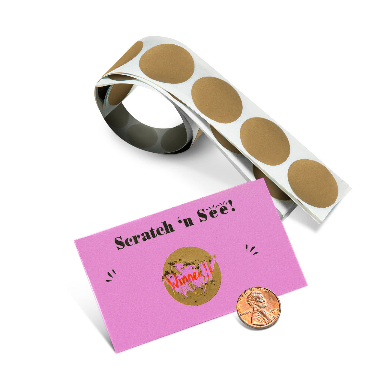 Scratch 'n See; stickers