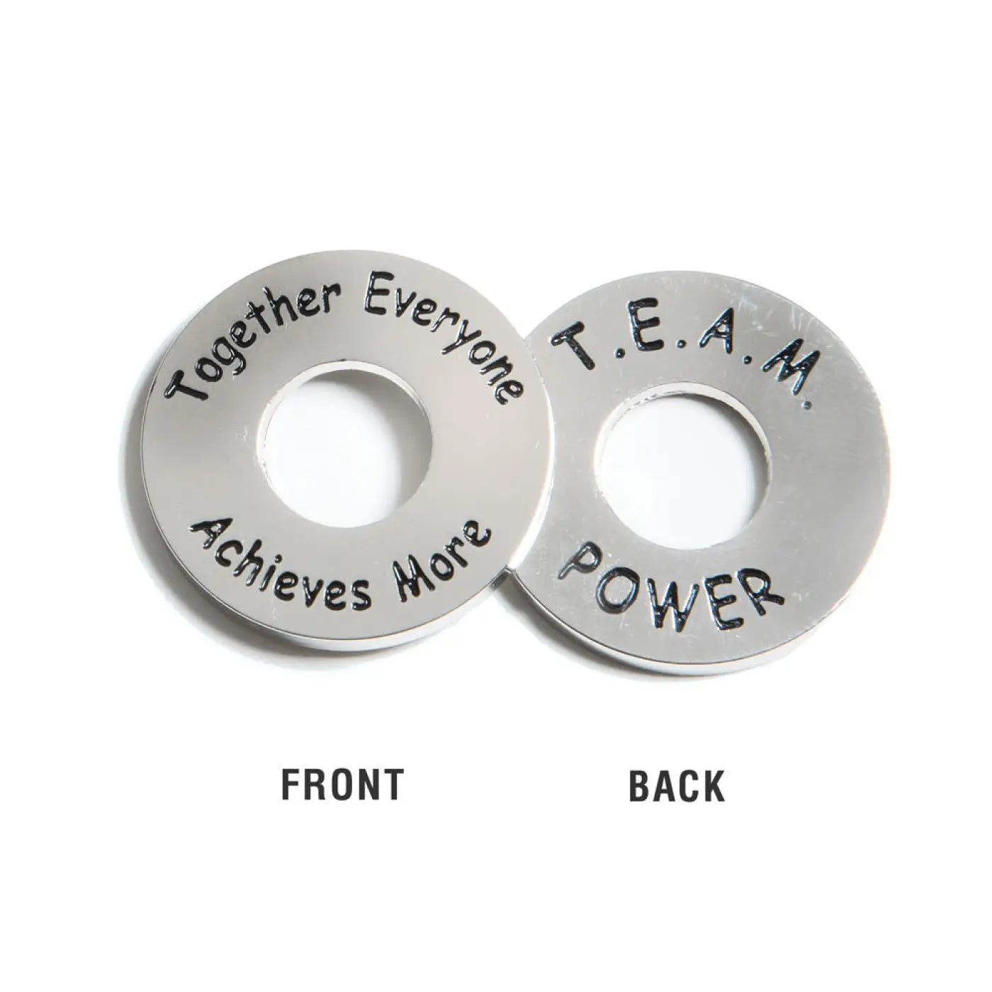 T.E.A.M. Power Tokens; front and back