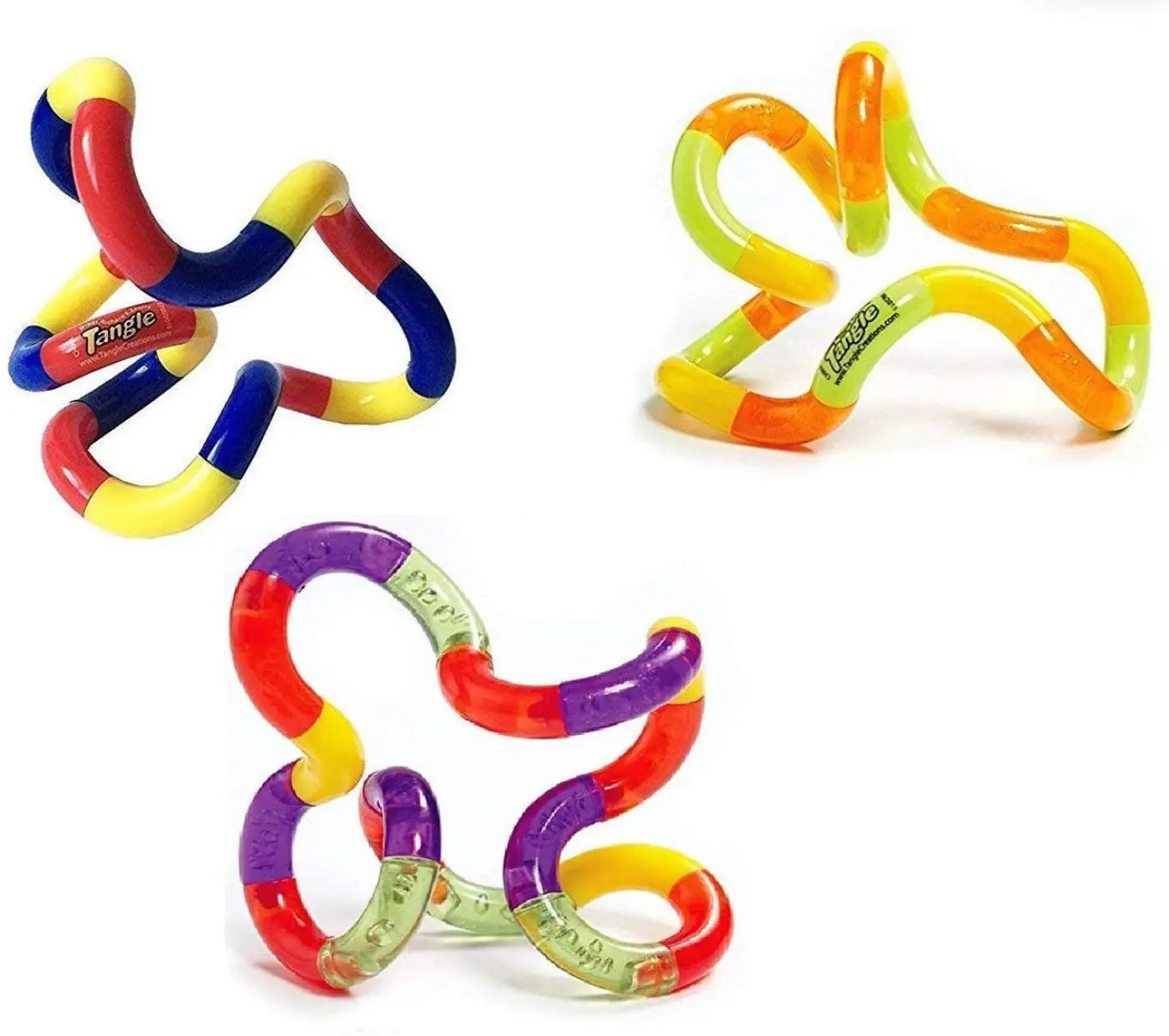 Tangle Toy; 3 assorted color combinations