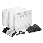 Set of 30 Reusable SMALL Tent Cards, plus Markers, Mini-Erasers