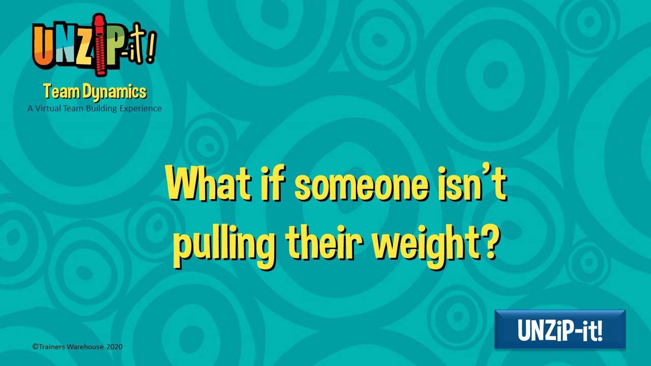 UNZiP-it! Remote w/ Team Dynamics Prompts