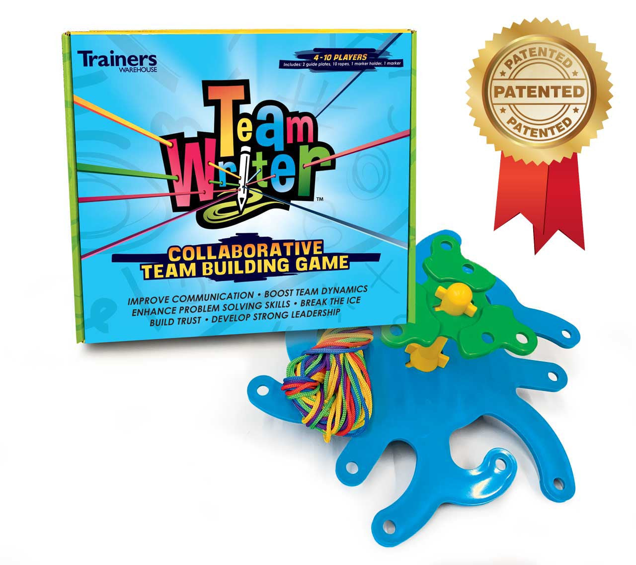 TeamWRITER - beside box - with Patent Award