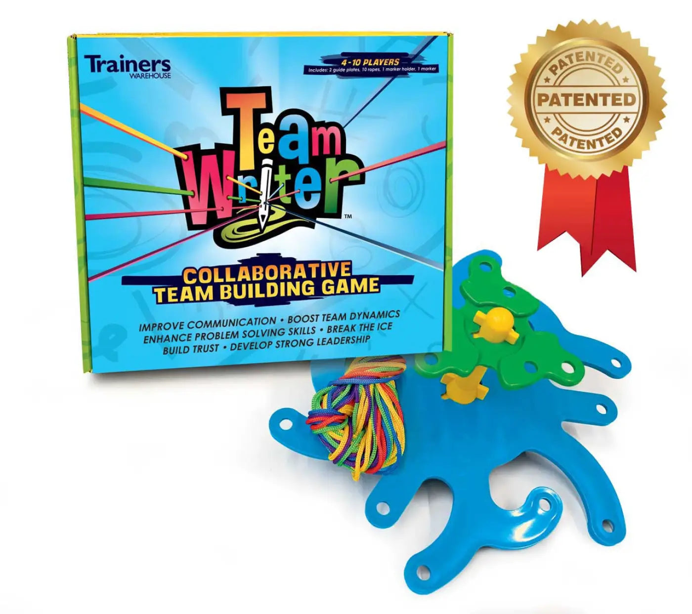 TeamWRITER - beside box - with Patent Award