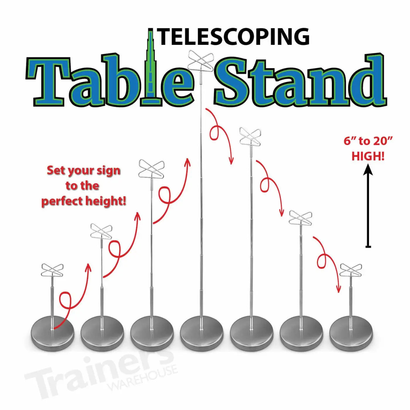 Telescoping Table Stand - Meeting General - Trainers Warehouse