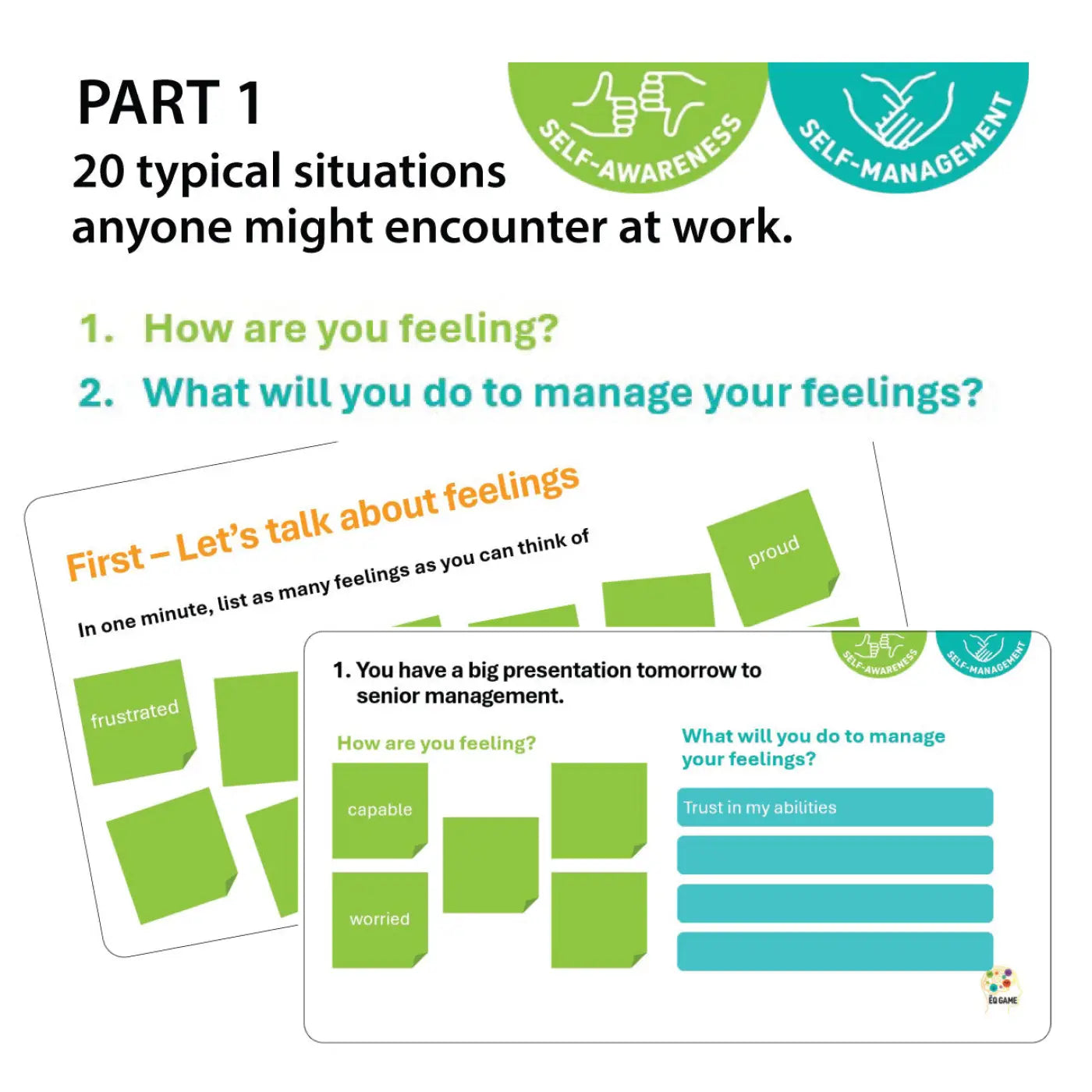 The EQ Game - PART 1  - Self-Awareness  Self-Management,