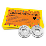 Token of Appreciation  - heart token and card