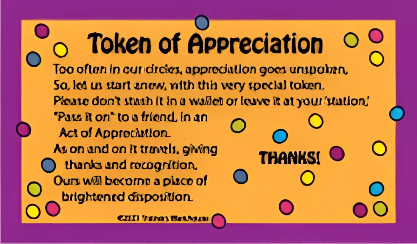 Tokens of Appreciation Card