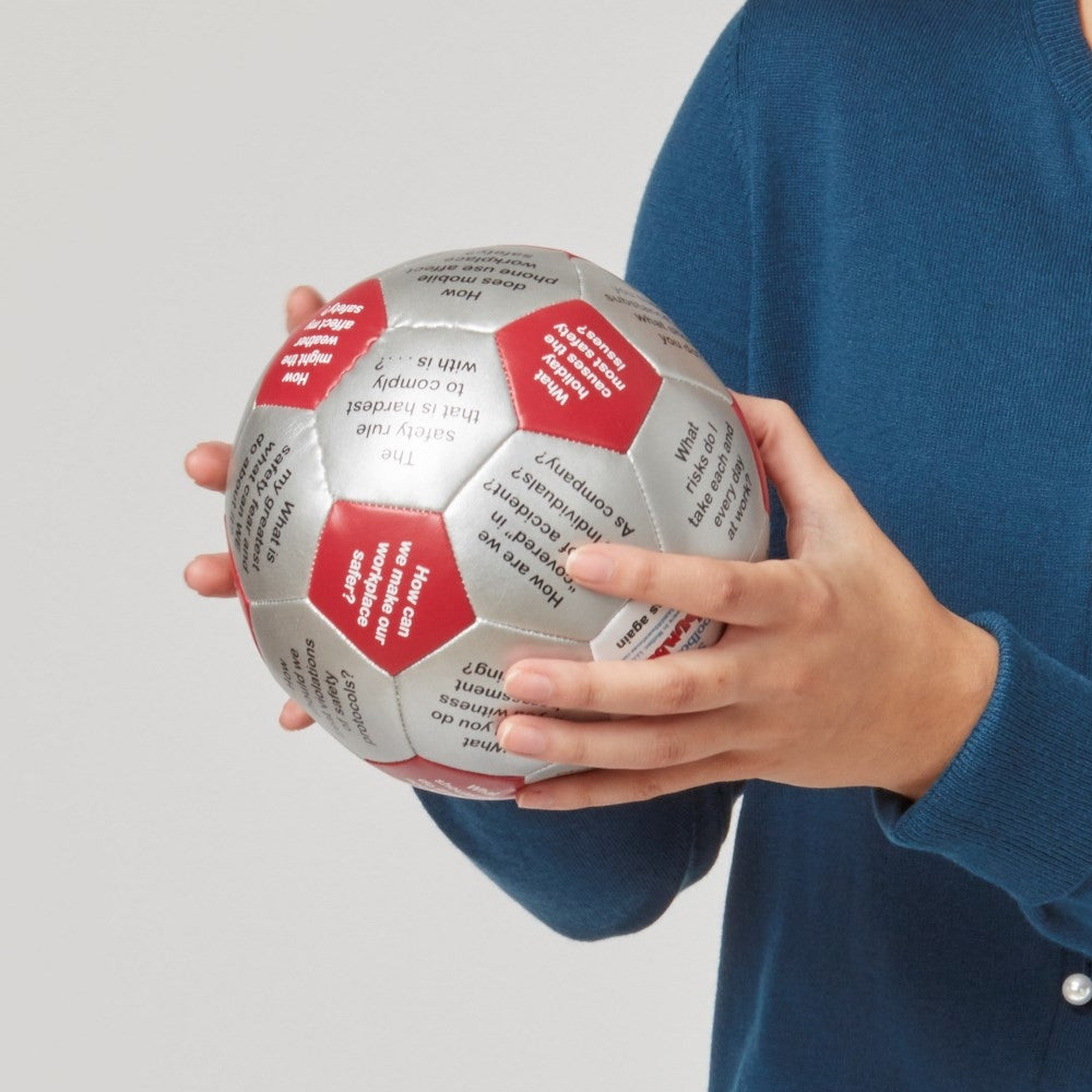 Toolbox Talks Thumball, in hands