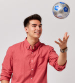 Man tossing Building Trust Thumball