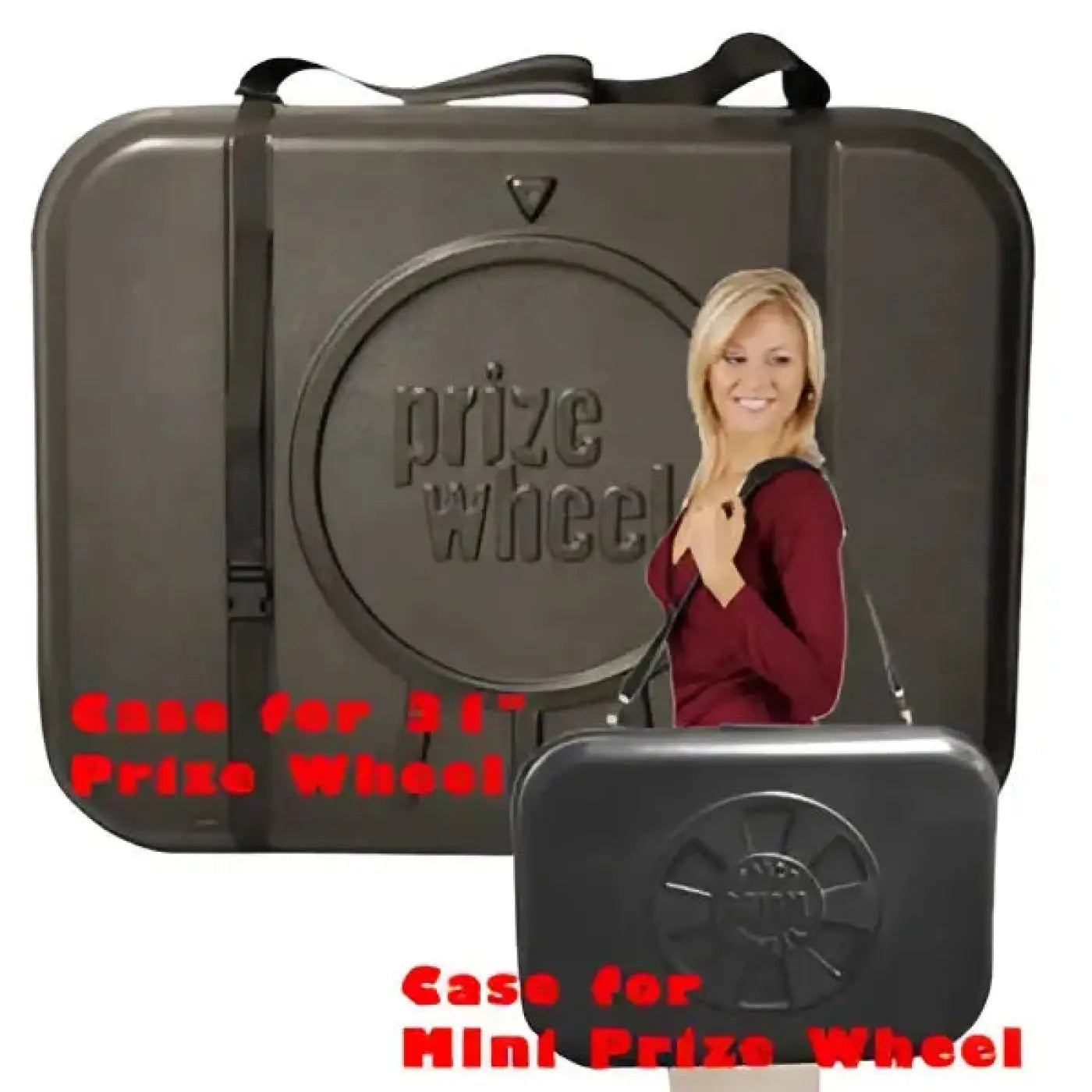 Travel Case for 31-inch Prize Wheel;  large and small cases