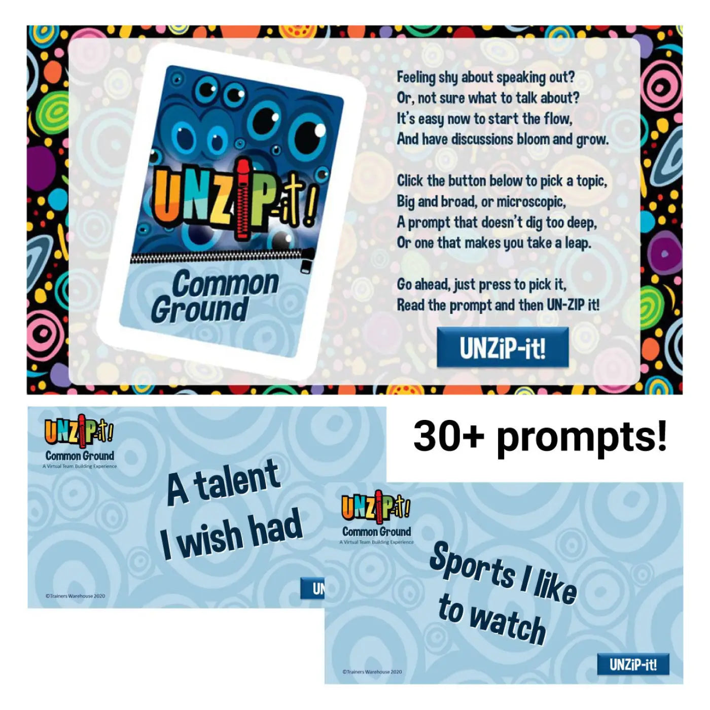 UNZiP-it! Remote w/ Common Ground Prompts