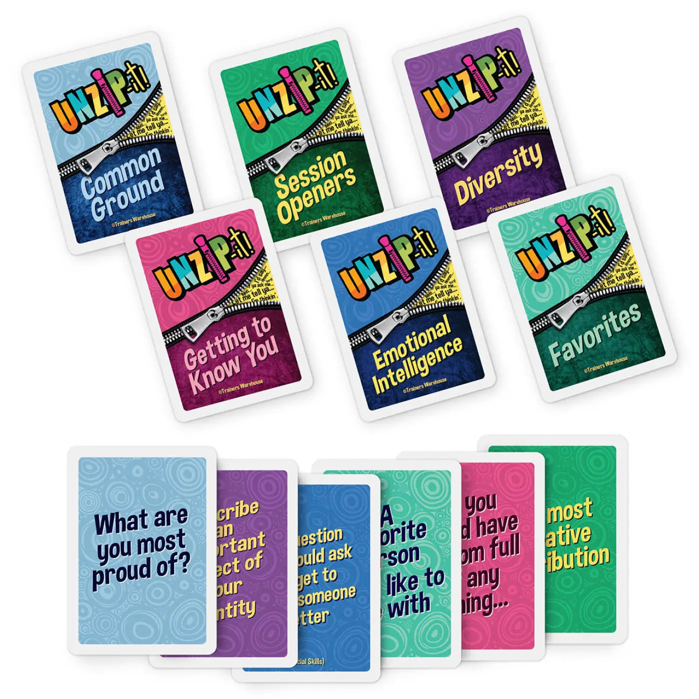 UNZIP-it! Set Conversation Starters - Conversation Deck - Trainers Warehouse
